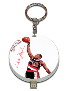 Clyde Drexler Autographed UPLUG