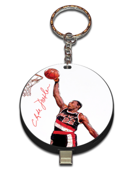 Clyde Drexler Autographed UPLUG