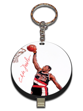 Clyde Drexler Autographed UPLUG