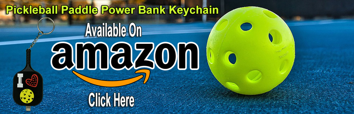 Pickleball Paddle Power Bank Keychain